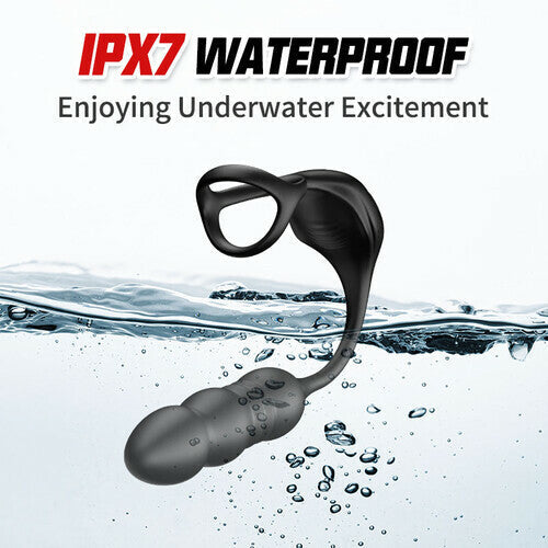 9 Thrusting & Vibrating Wearable Prostate Massager with Cock Ring