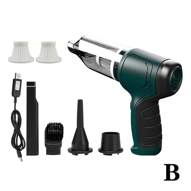 120W Car Vacuum Cleaner Wet Dry Cordless Handheld 9000Pa USB Suction Home Charging Cleaning With Strong Cable Auto H2B1 Aspirator masina functie dubla