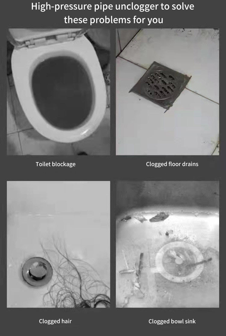 【Inflator payment】Toilet unblocking device, pipe unblocking device, household sewage, floor drain, toilet blockage unblocking, one-shot unblocking