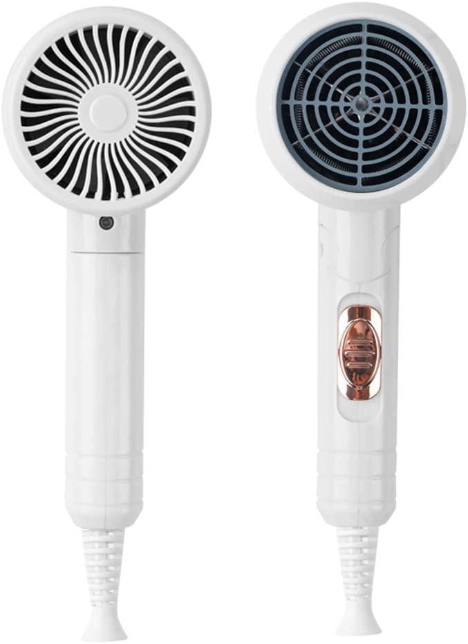 Blue-Ray Folding Compact Travel Blow Dryer Professional Salon Ionic Low Noise Hair Dryer 3 Heat Settings