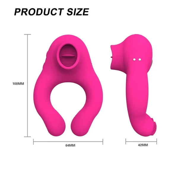 Vibrating Clit Stimulator Cock Sleeve Ring