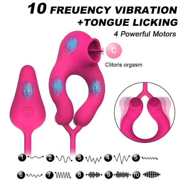 Vibrating Clit Stimulator Cock Sleeve Ring