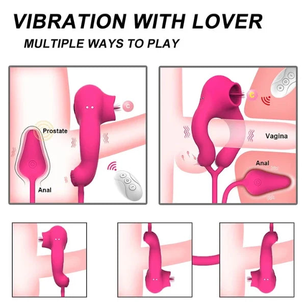 Vibrating Clit Stimulator Cock Sleeve Ring