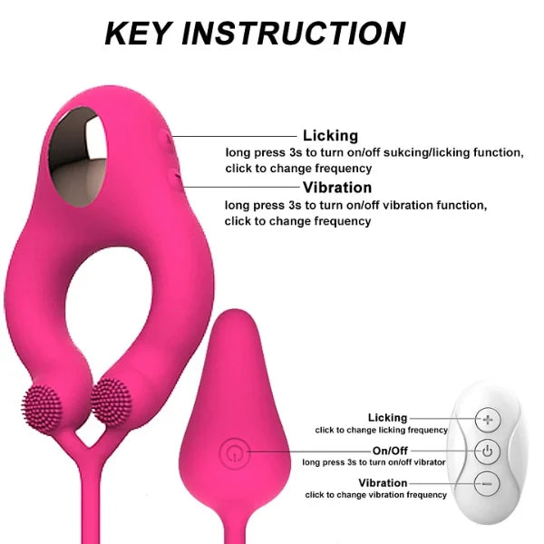 Vibrating Clit Stimulator Cock Sleeve Ring