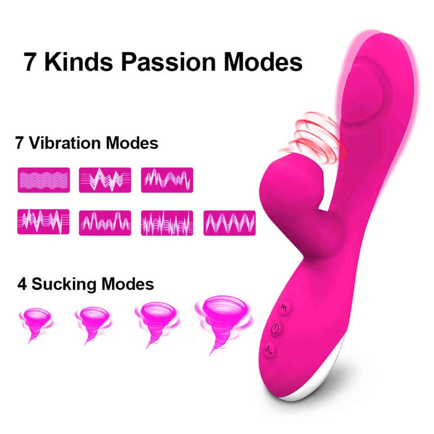 Betty - G-spot Bigger Didlo Rabbit Suction Vibrator