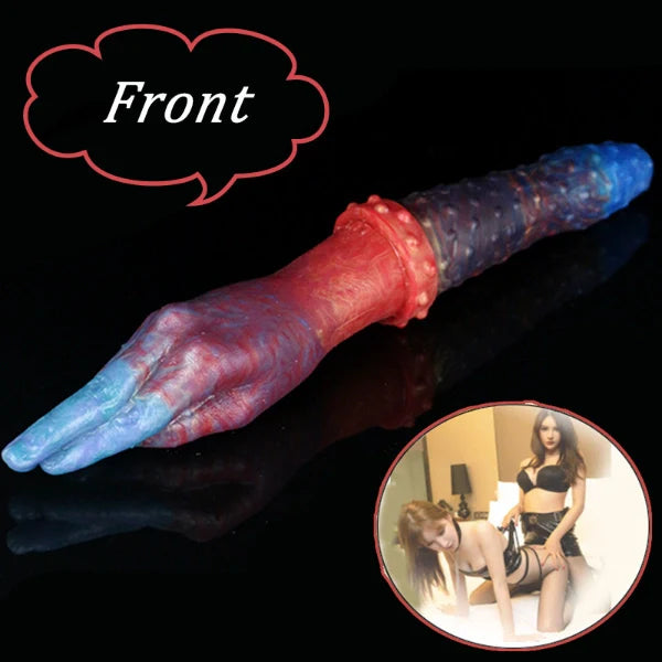 Dual-Ended Special-shaped Hand Dildo Anal Plug