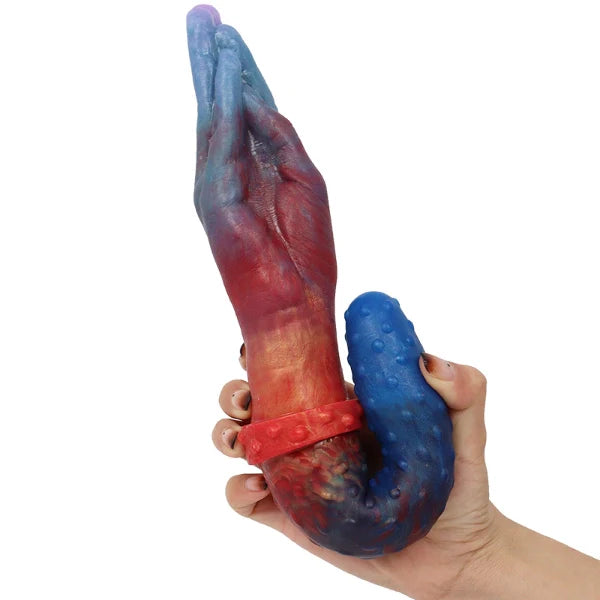 Dual-Ended Special-shaped Hand Dildo Anal Plug