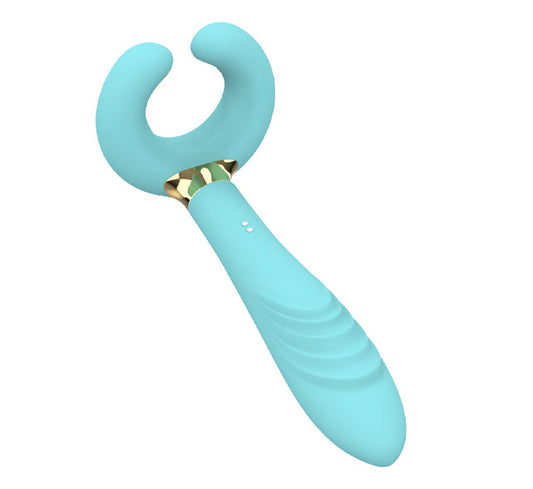 Magnetic Charging C-Shaped Three-Head Vibrator For Couples Single