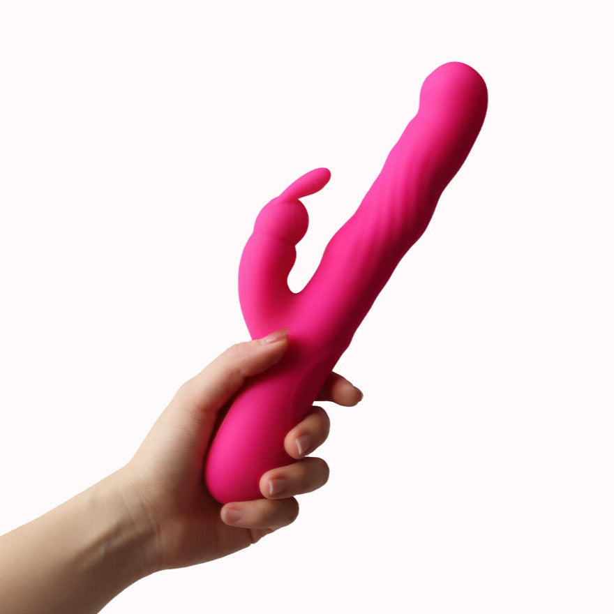 Beata - Spiral Stripes Serpentine Rabbit Vibrator