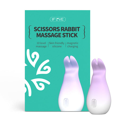 Scissors Rabbit Massager Stick