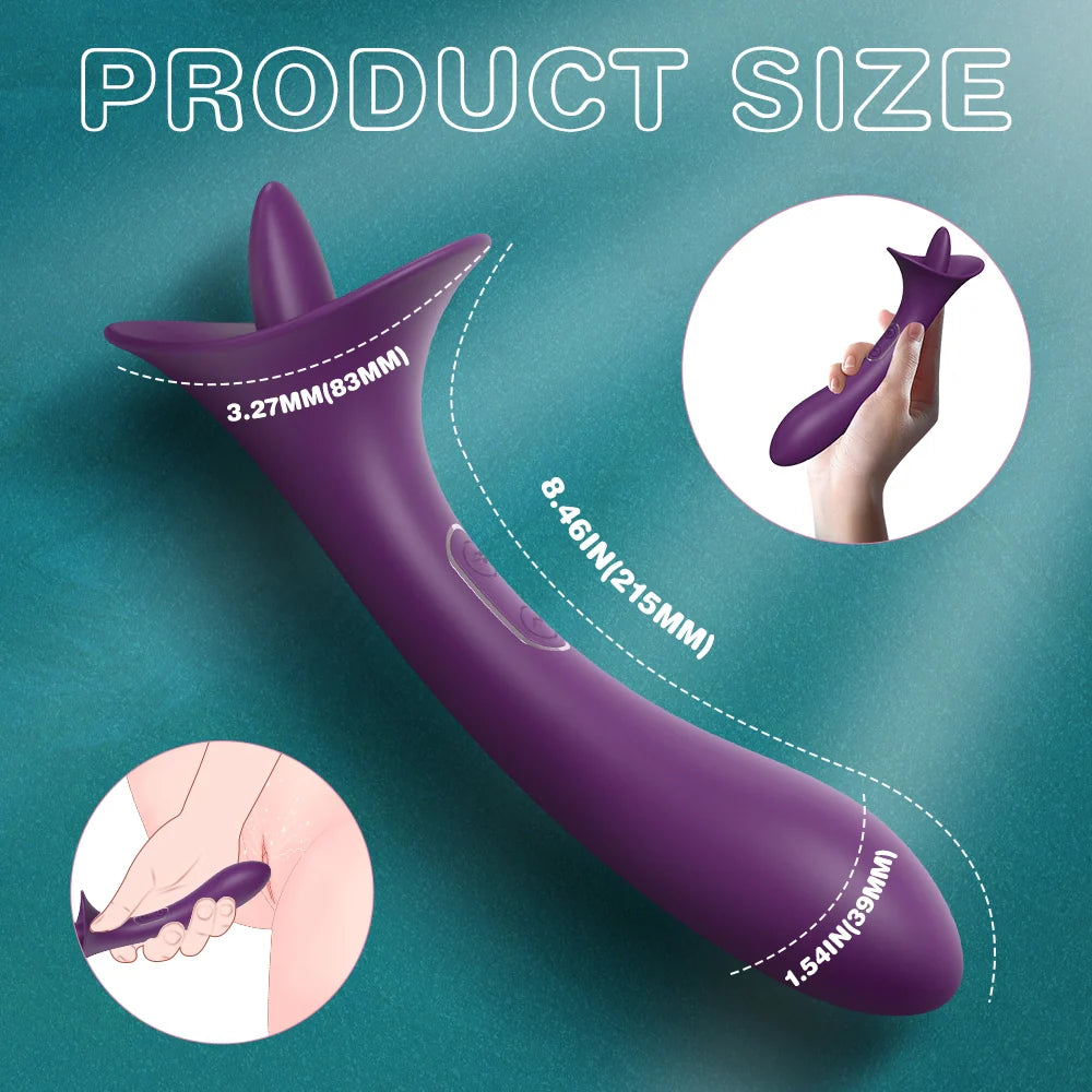 Clit Licking Tongue Vibrator With G Spot Stimulator