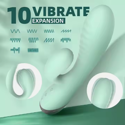 Ten Vibration Frequencies Inflatable Enlarged Vibrator Strong Vibration Massager