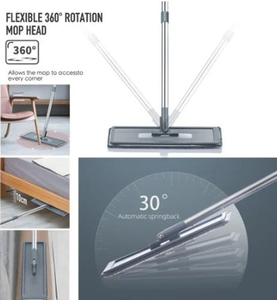 Mop pentru curățarea podelei Mop rotativ 360 cu găleată stoarcere Mop plat Home Bucătărie Curățător podele Scrubber podele Mop pentru gresie