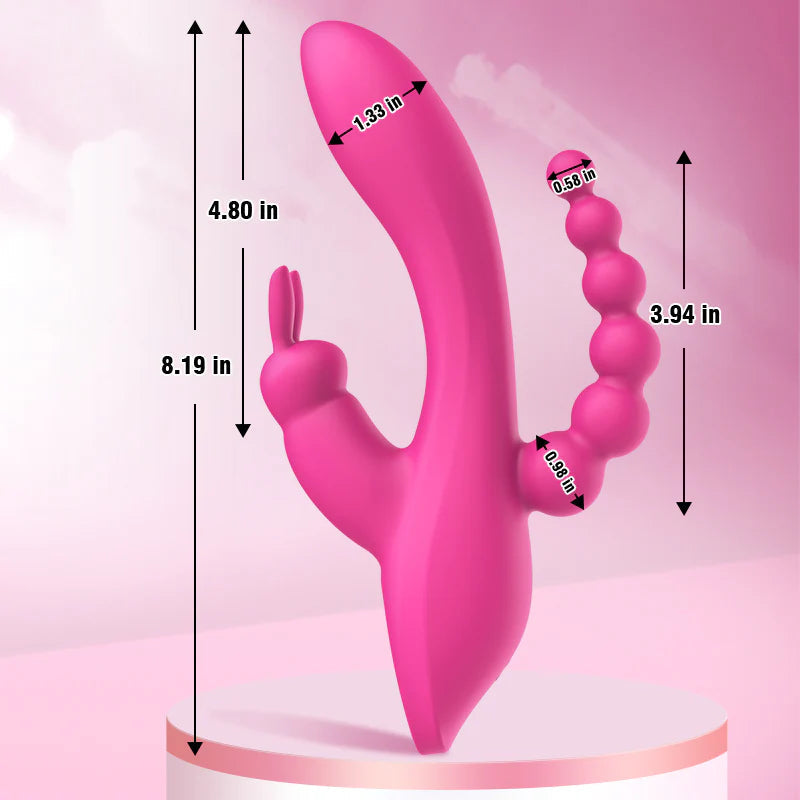 Irene- G-Spot Rabbit Anal Triple Vibrator