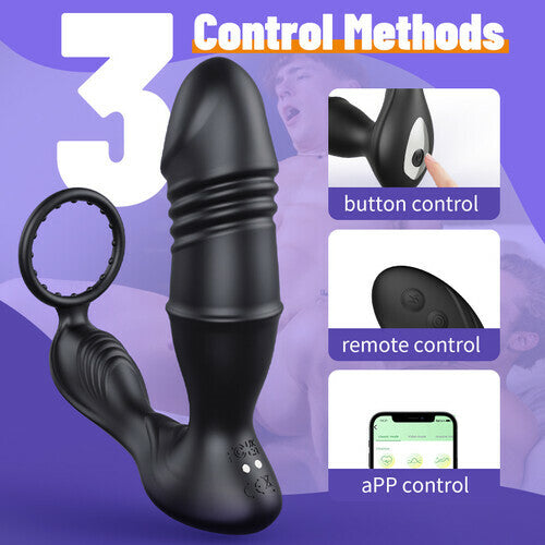 Don - APP Control Thrusting Vibrator With Cock Ring