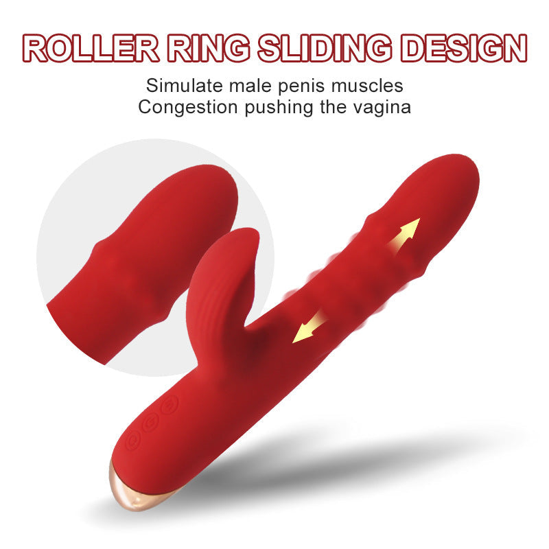 Ann - Tapping Clit Sliding Beads Ring Vibrator