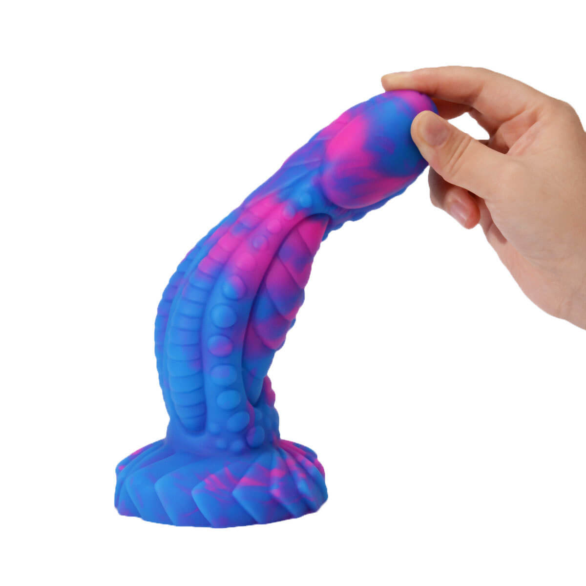 Dragon Shape Mixed Color Liquid Silicone Couple SM LGBTQ Sex Toy