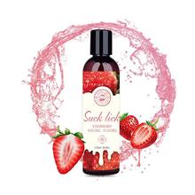 120ML Lickable Lubricant Fruity Strawberry Peach Lubricating Fluid for Adult Body Sex Toys Water-Soluble Lube Anal Vaginal Sex