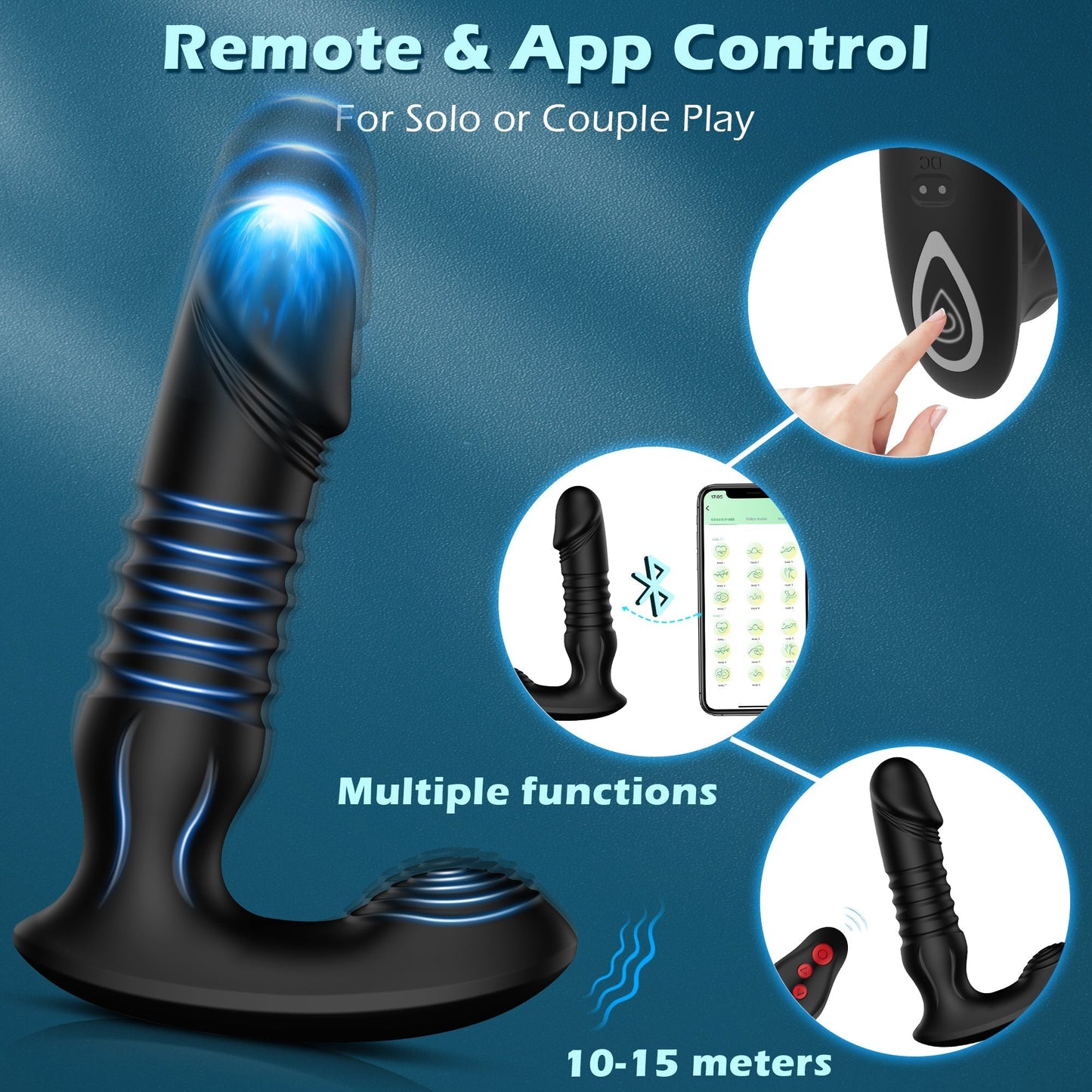 Thrusting Vibrating Prostate Massager