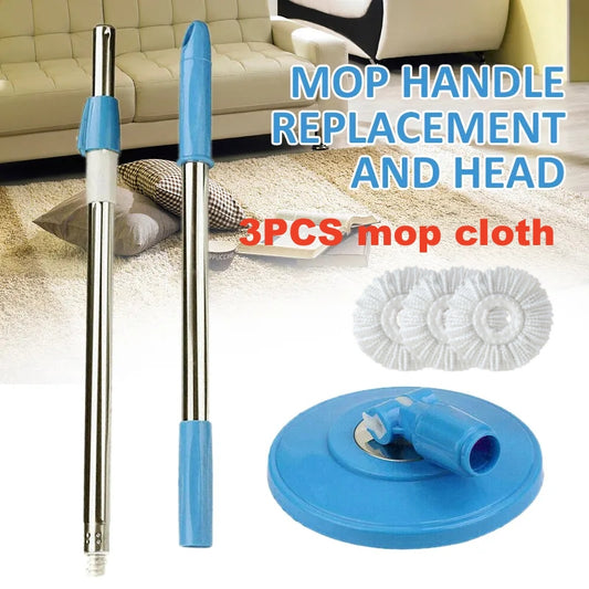 【DACI】Spin Mop Pole Handle Replacement for Floor 360 Degrees Rotating Floor Mop Pole