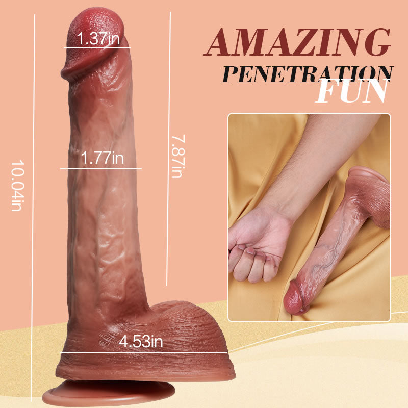 Frank - Thrusting Vibrating Heating Lifelike Dildo