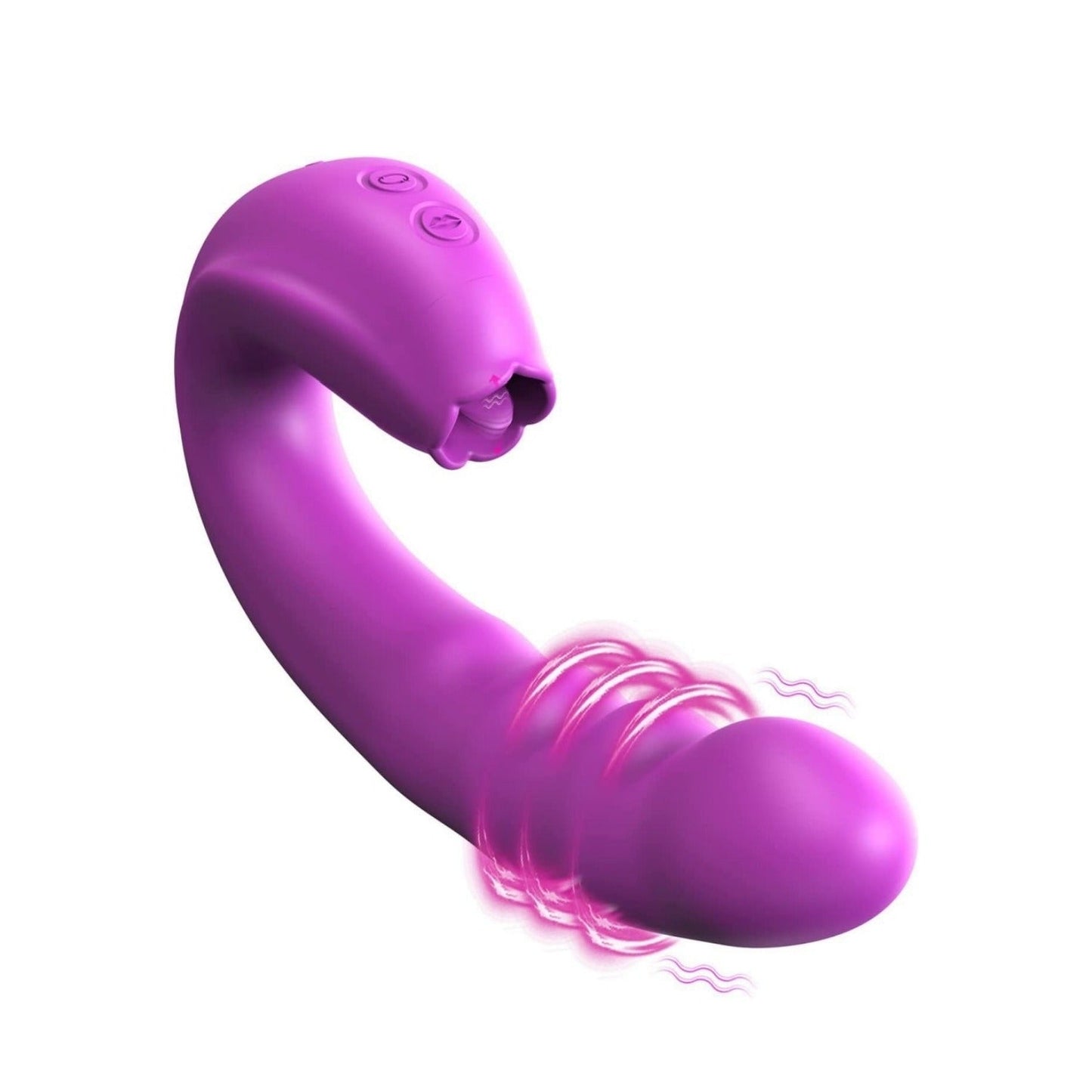 Lilian - G Spot Rotating Vibrator With Licking Tongue