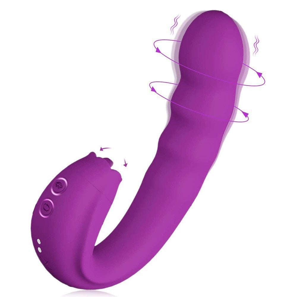 Lilian - G Spot Rotating Vibrator With Licking Tongue