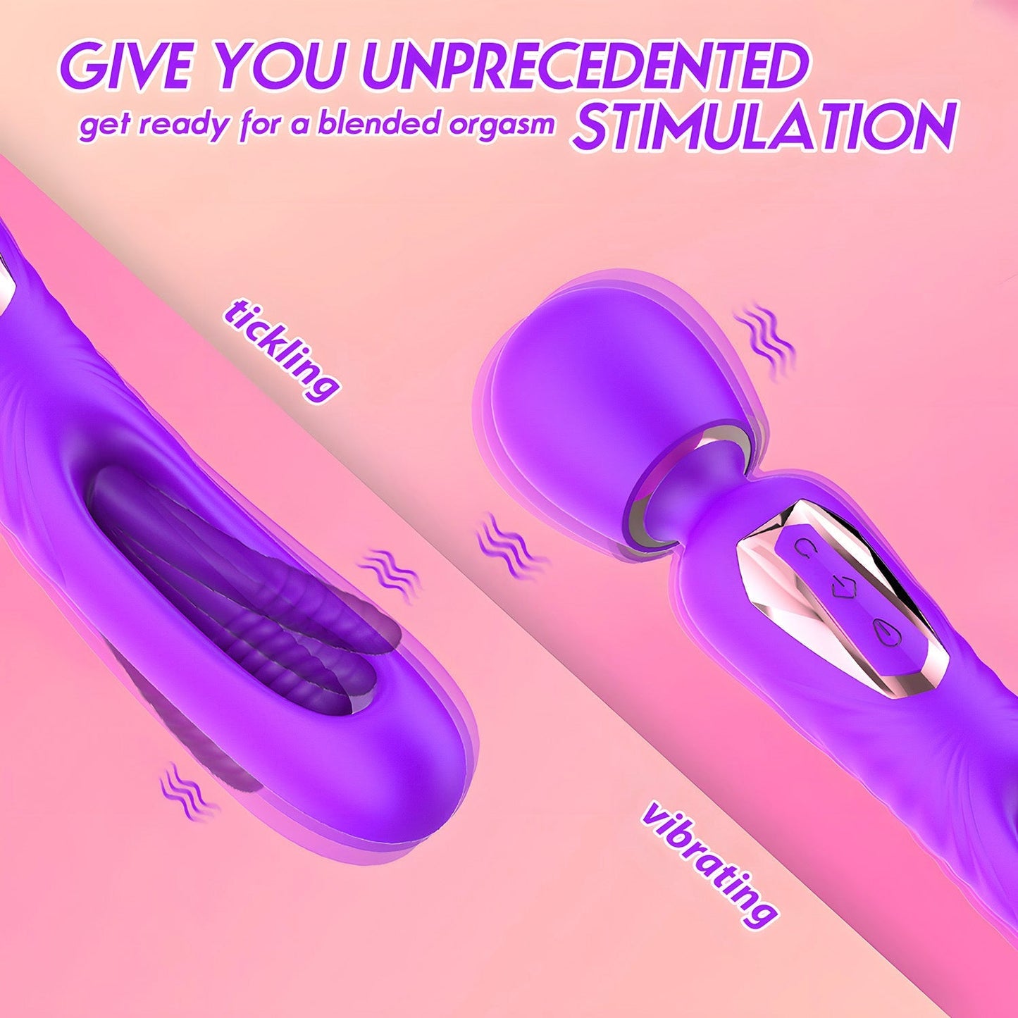 Vibrating Massage Wand & G-Spot Flapping Stimulator