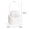 Multifunction 360° Rotating Pen Holder Pencil Makeup Brush Bucket Dust-proof Cosmetic Storage Box Compartment Desktop Organizer