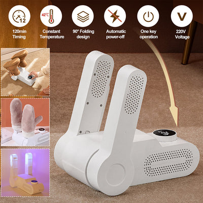 Shoes Dryer Machine Fast Dryer Heater Deodorizer Dehumidifier Device Foot Warmer Heater for Winter Uv Sterilization Shoes Drying