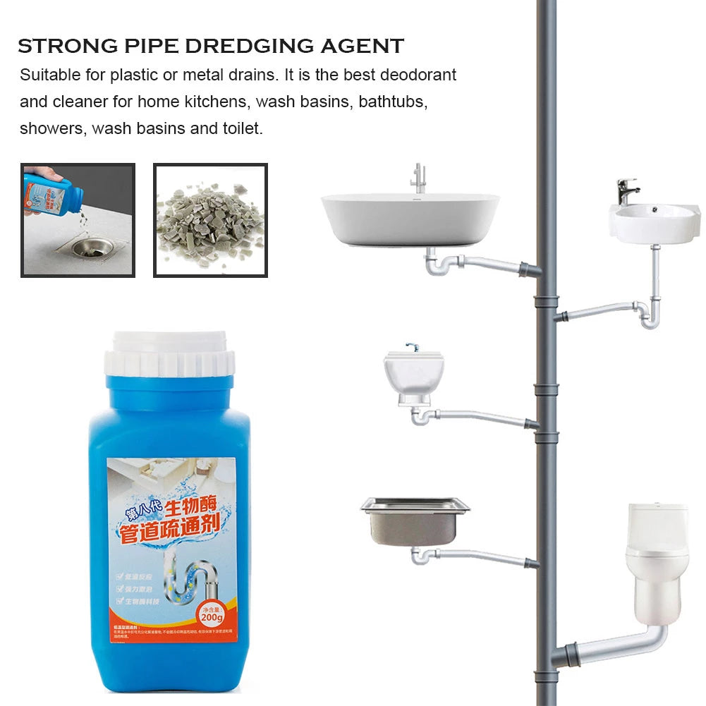FLASH POWER :  Drain Cleaner Flakes