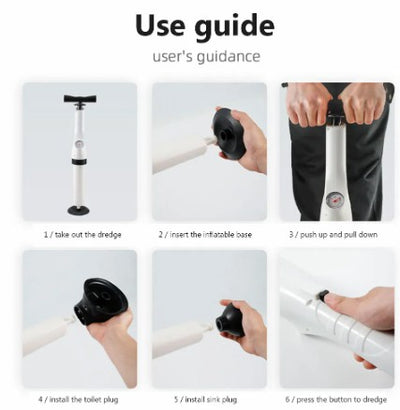 【Inflator payment】Toilet unblocking device, pipe unblocking device, household sewage, floor drain, toilet blockage unblocking, one-shot unblocking