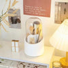 Multifunction 360° Rotating Pen Holder Pencil Makeup Brush Bucket Dust-proof Cosmetic Storage Box Compartment Desktop Organizer