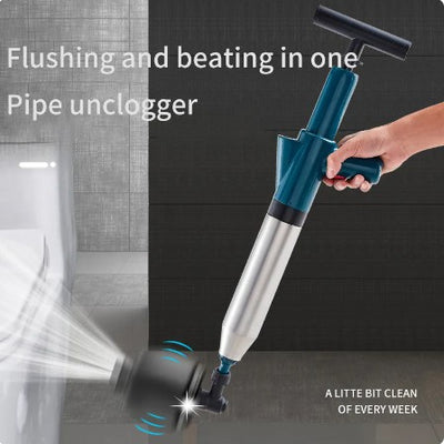 【stainless steel 】Toilet Clogged Unclogging Device Pipe Plunger High Pressure Drain Plunger Dredge Clog Bath Toilets Bathroom Shower Sink Bathtub