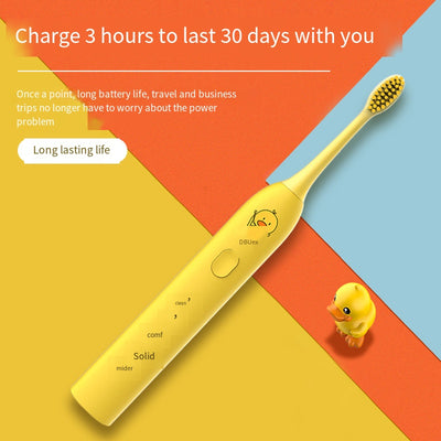 Periuță de dinți electrică de desene animate pentru bărbați și femei periuță de dinți cu ultrasunete periuță de dinți electrică usb inteligentă
