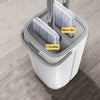 360° Rotatable Adjustable Cleaning Mop Spin Cleaning Floor Microfiber Stainless Steel House Accessories Cleaning Tools