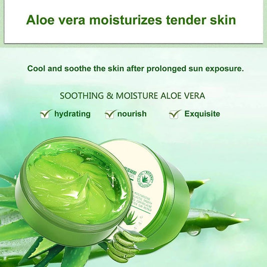 300g Aloe Vera Gel Natural Face Creams Moisturizer Acne Treatment Cream Sun Repair Cream Whitening Skin Care Smoothing