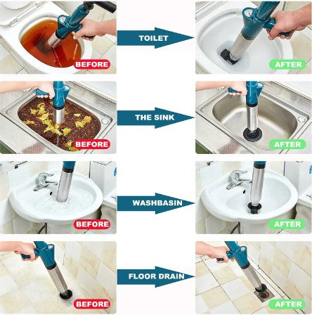 【Inflator payment】Toilet unblocking device, pipe unblocking device, household sewage, floor drain, toilet blockage unblocking, one-shot unblocking