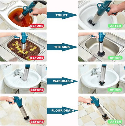 【Inflator payment】Toilet unblocking device, pipe unblocking device, household sewage, floor drain, toilet blockage unblocking, one-shot unblocking