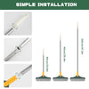 3 In 1 Floor Brush Long Handle Floor Cleaning Brush Retractable Swivel Floors Wiper Tile Cleanings Household Cleaning Tools