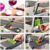 【14 ni 1】Multifunctional Vegetable Cutter Fruit Slicer Grater Shredders Drain Basket Slicers 8 In 1 Gadgets Kitchen Accessories Aparat Multifunctional 14/1