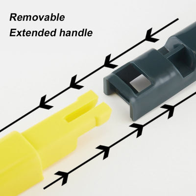 Three in one V Head Floor Brush Stainless Metal Long Handle Scrubber Floor Brush Scrub Brush with Adjustable Detachable Stiff Bristles for Tile Cleaning