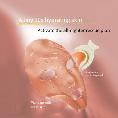 【5PCS/box】SPACHAN  Egg Sleeping Mask Whitening Moisturizing Oil Control Brightening Skin Color Shrink Pore Acne Removal No-cleansing Mask