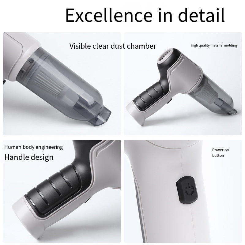 120W Car Vacuum Cleaner Wet Dry Cordless Handheld 9000Pa USB Suction Home Charging Cleaning With Strong Cable Auto H2B1 Aspirator masina functie dubla