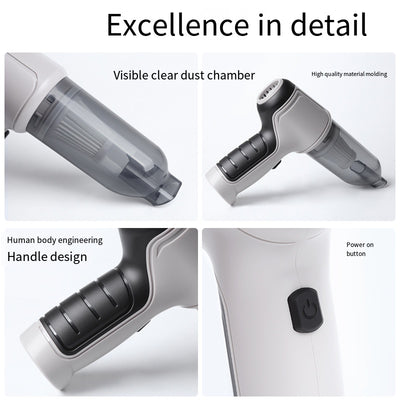 120W Car Vacuum Cleaner Wet Dry Cordless Handheld 9000Pa USB Suction Home Charging Cleaning With Strong Cable Auto H2B1 Aspirator masina functie dubla