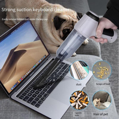 120W Car Vacuum Cleaner Wet Dry Cordless Handheld 9000Pa USB Suction Home Charging Cleaning With Strong Cable Auto H2B1 Aspirator masina functie dubla