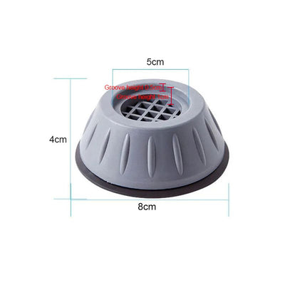 4Pcs Anti Vibration Feet Pads Rubber Mat Slipstop Silent Universal Washing Machine Refrigerator Support Dampers Stand