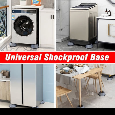 4Pcs Anti Vibration Feet Pads Rubber Mat Slipstop Silent Universal Washing Machine Refrigerator Support Dampers Stand