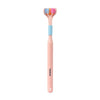 4PCS 360 Degree Three-sided Soft Bristle Toothbrush Oral Care Safety Toothbrush Teeth Deep Cleaning Portable Travel Dental Oral Care