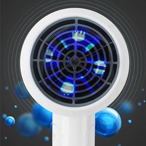Uscător de păr pliabil compact de călătorie Blue-Ray Salon profesional Uscător de păr ionic cu zgomot redus 3 setări de căldură
